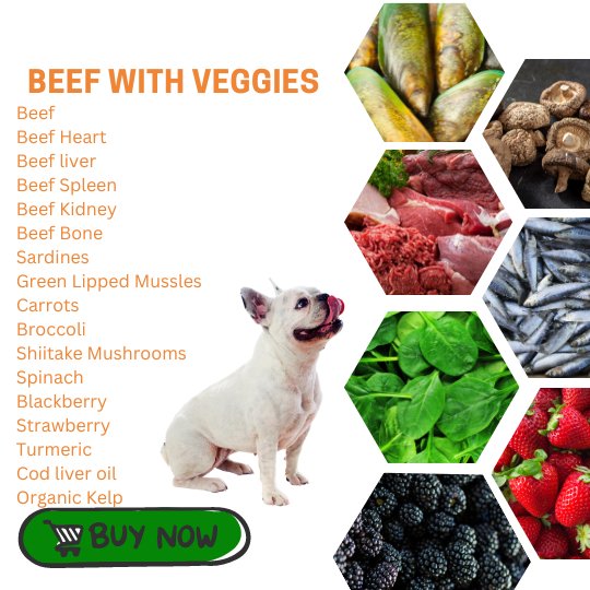 Beef Blend with Veggies 2 lbs. - Happee Dawg