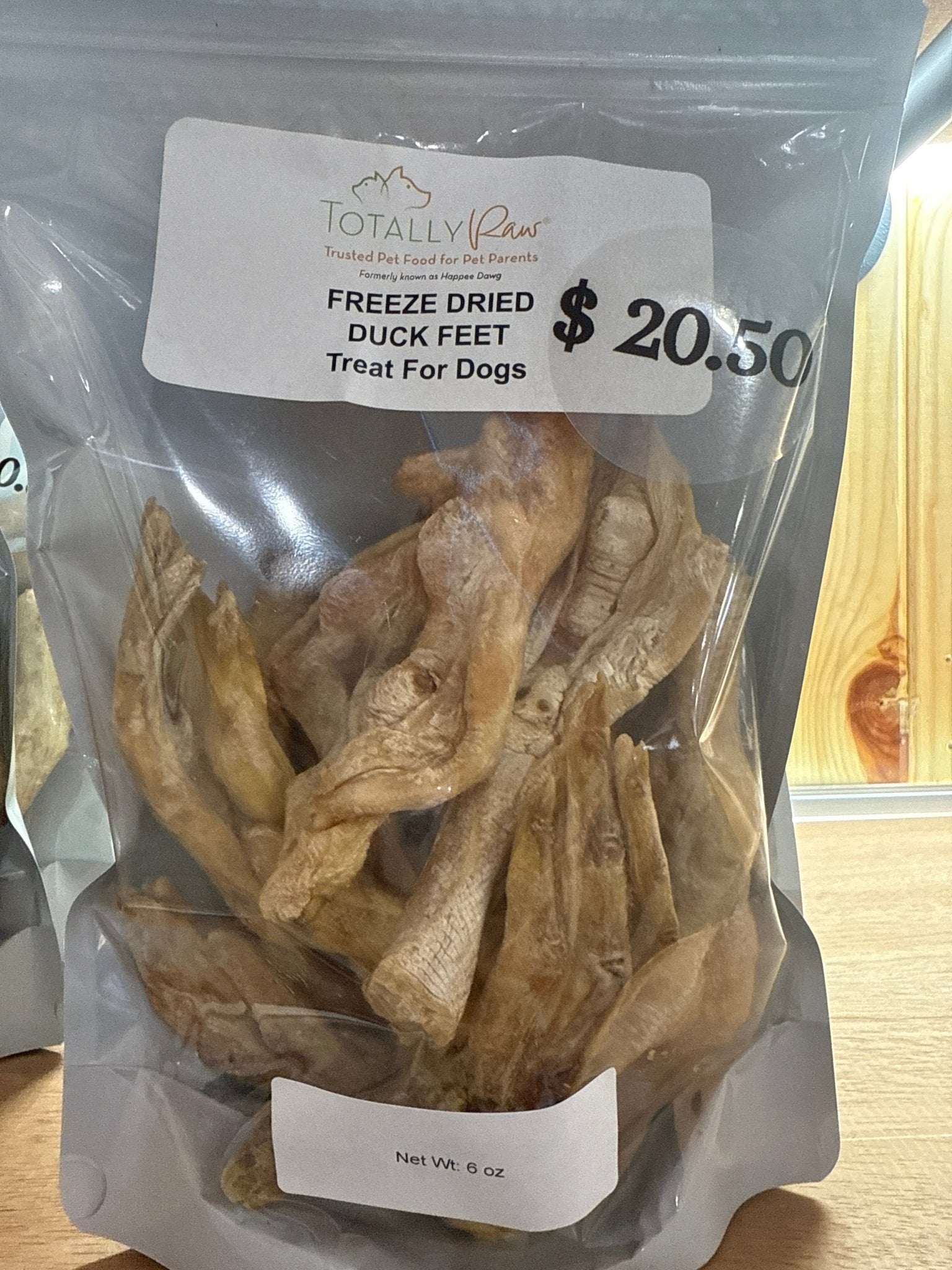 Freeze Dried Duck Feet - Totally Raw