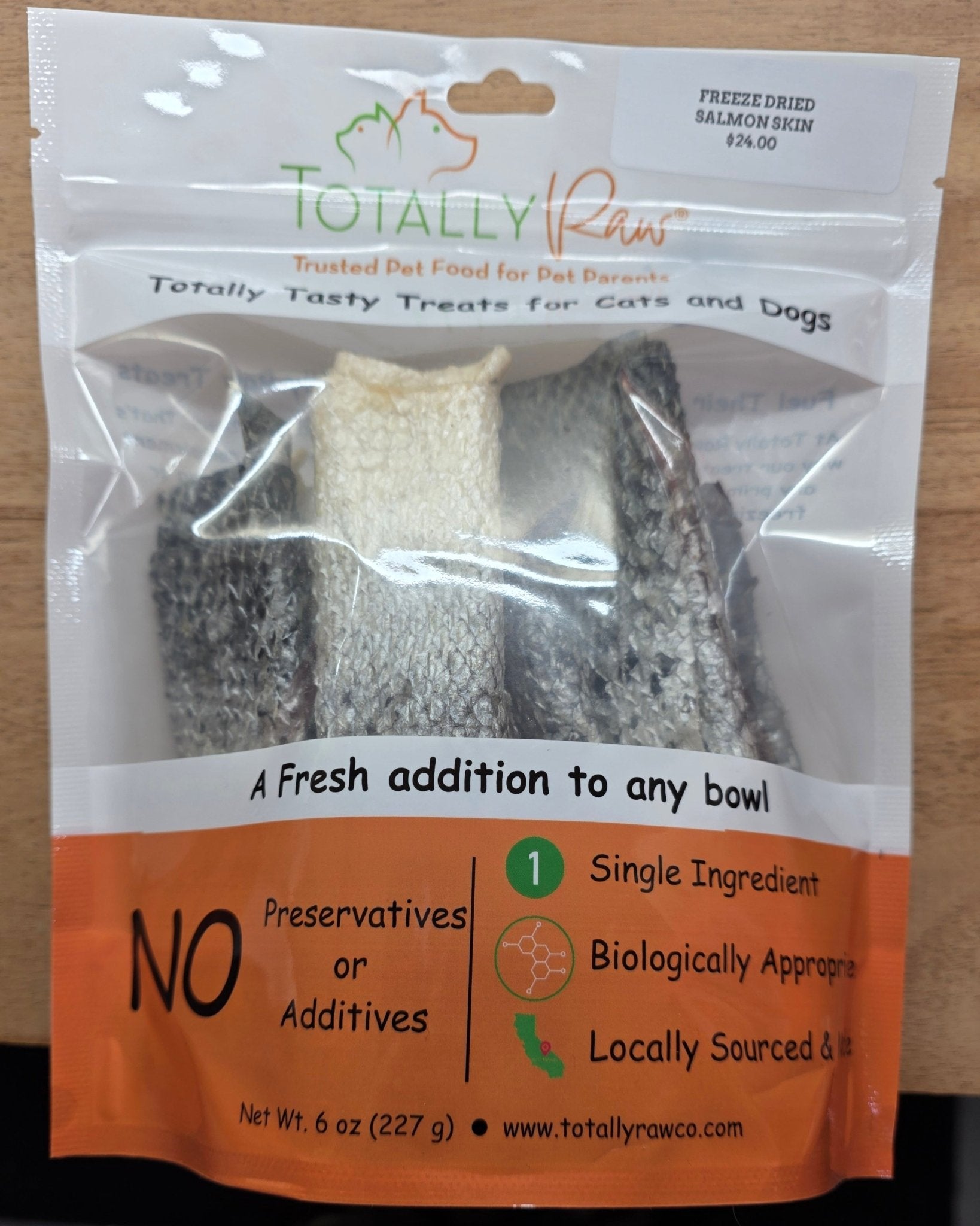 Freeze Dried Salmon Skin - Totally Raw