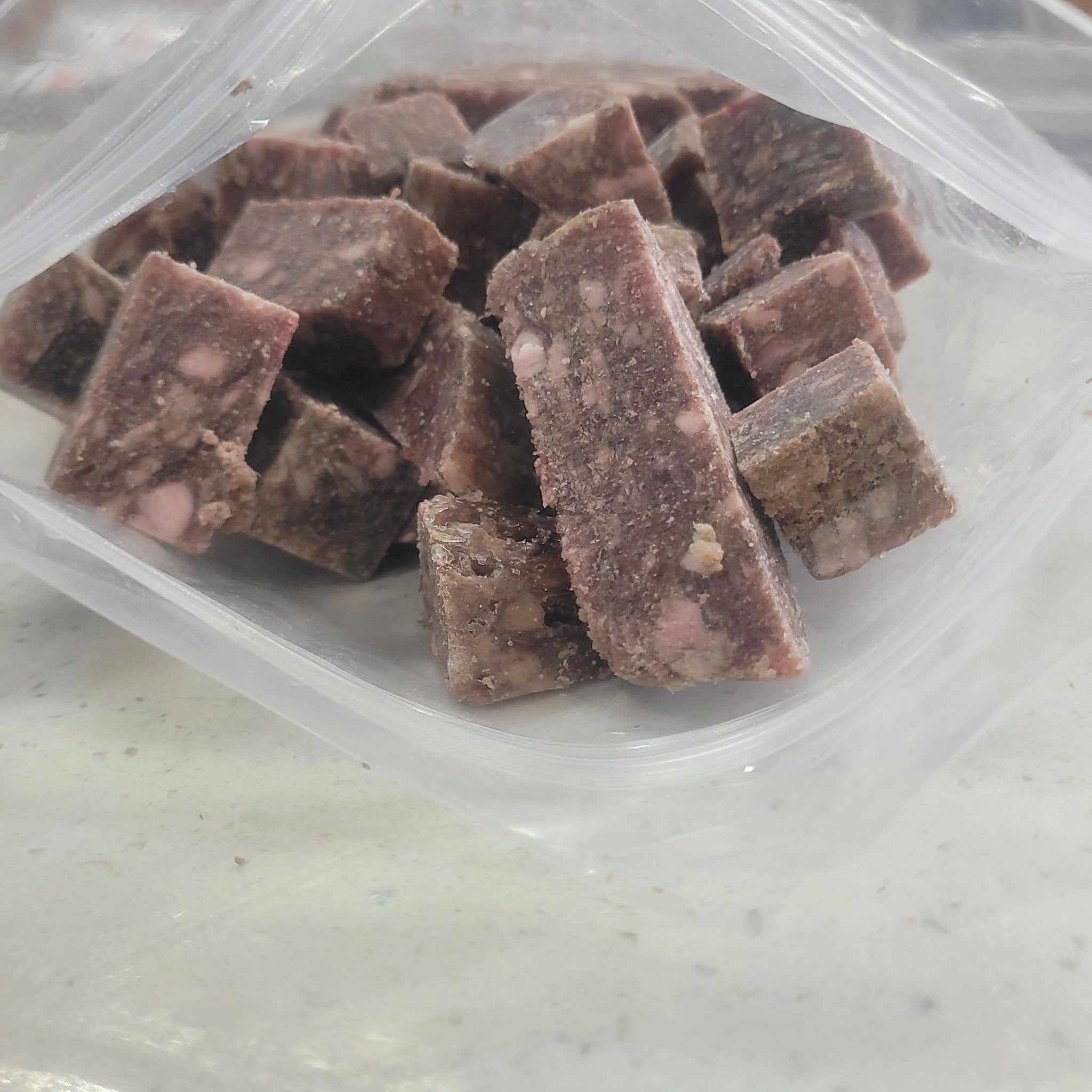 Grass fed Lamb & Goat Green Tripe Cubes - Totally Raw