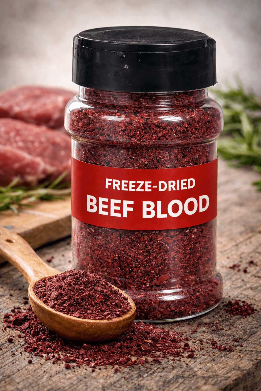 Private Label Beef Blood FD - Totally Raw