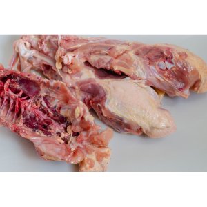 Raw Skinless Chicken backs 3lbs - Happee Dawg